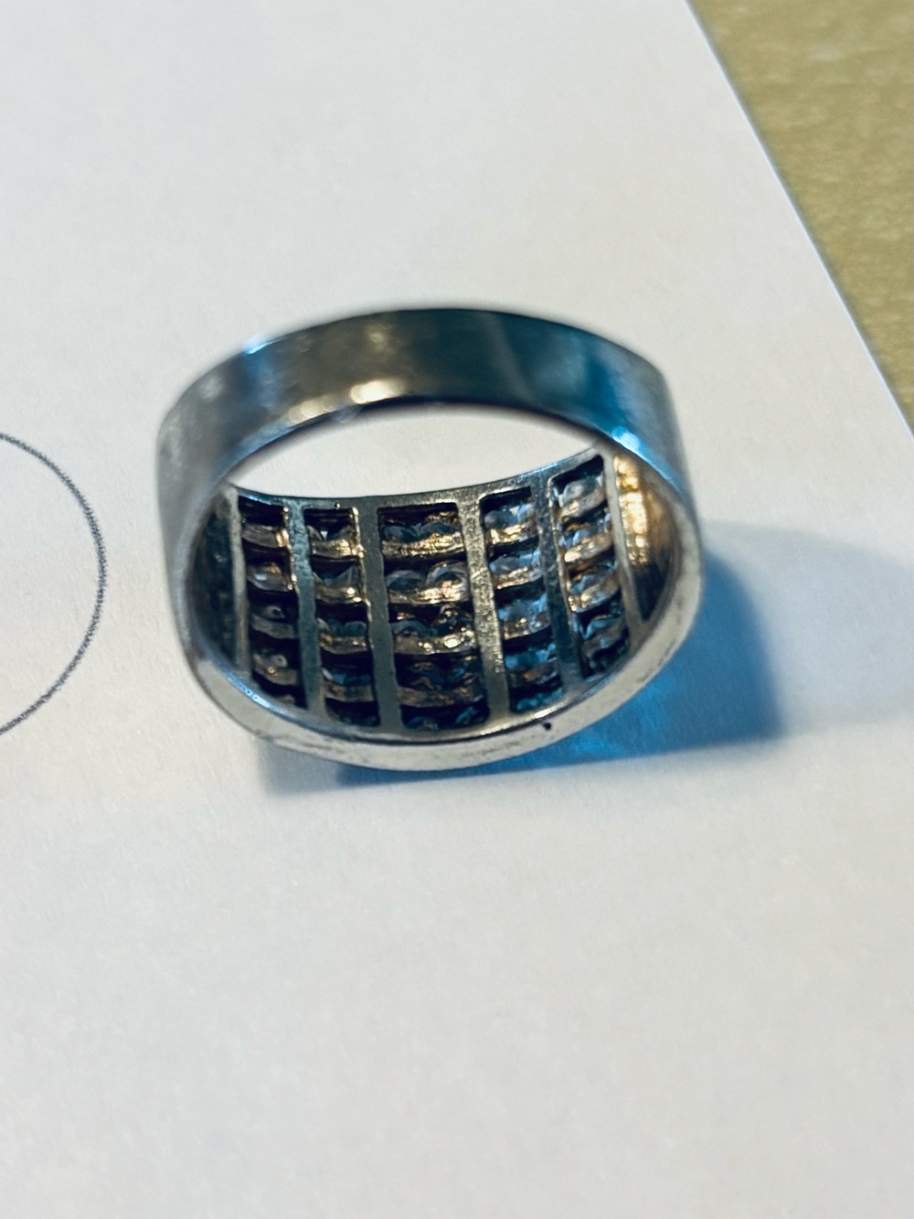 Silver Ring Smart Wearable Accessory - Silver  .925 Size 9 - Picture 5 of 7